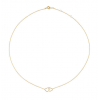 Gouden collier Jackie Double Heart 40-42,5-45cm - 26159