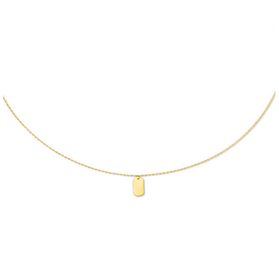 Geelgouden collier Jackie Initial Nacklace 40-42,5-45 cm - 26160