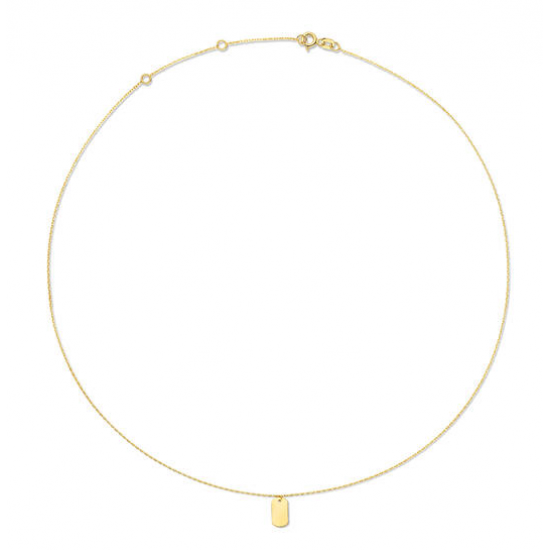 Geelgouden collier Jackie Initial Nacklace 40-42,5-45 cm - 26160
