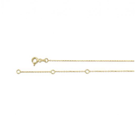 Geelgouden collier Jackie Initial Nacklace 40-42,5-45 cm - 26160