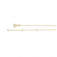 Geelgouden collier Jackie Initial Nacklace 40-42,5-45 cm - 26160