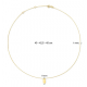 Geelgouden collier Jackie Initial Nacklace 40-42,5-45 cm - 26160