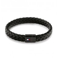 Tommy Hilfiger TJ2790331 zwart lederen Heren Armband - 26176