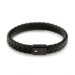 Tommy Hilfiger TJ2790331 zwart lederen Heren Armband - 26176