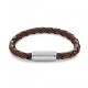 Tommy Hilfiger TJ2790480 leren heren armband. 19cm, bruin. - 26181