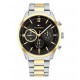 Tommy Hilfiger herenhorloge bicolor met datum en stalen schakelband - 26191