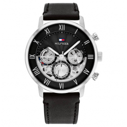 Tommy Hilfiger TH1710565 Legend Heren Horloge met zwart leren band. - 26203