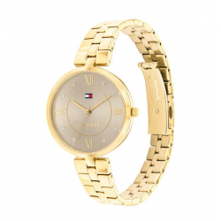 Tommy Hilfiger TH17882685 dames horloge goudkleurig, serie Ella - 26234