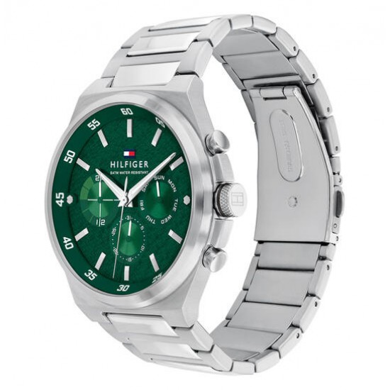 Tommy Hilfiger TH1792088 heren horloge. Zilverkleurige edelstalen kast en band. - 26236