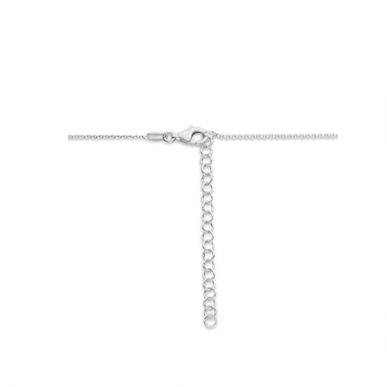 Gerhodineerd 925 zilveren collier met een hanger in filigrain stijl - 26255