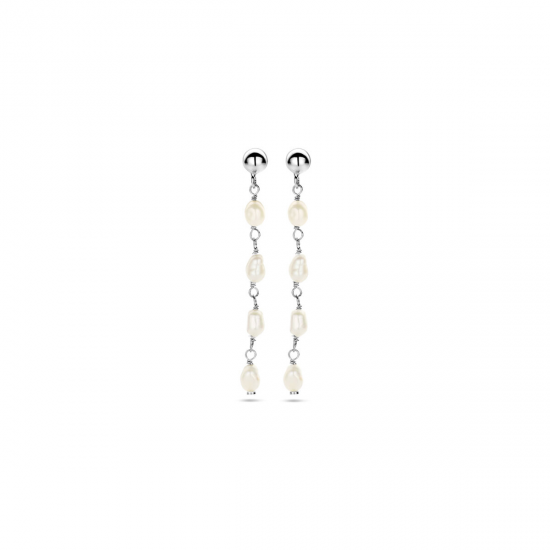 Zilver gerhodineerde Oorhangers. - 26257