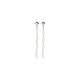 Zilver gerhodineerde Oorhangers. - 26257