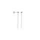 Zilver gerhodineerde Oorhangers. - 26257