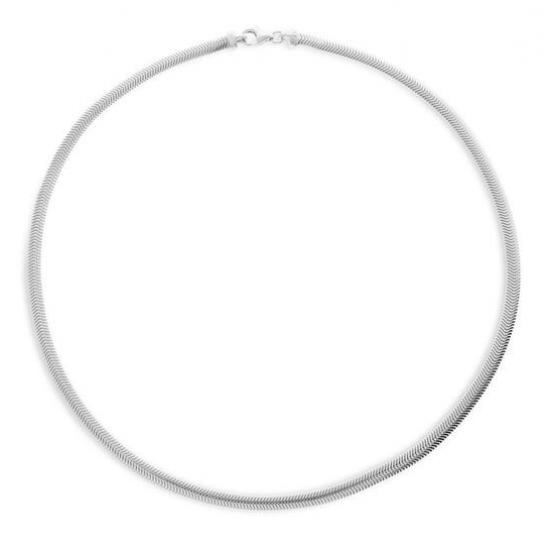 Zilveren slangencollier 45cm Glow - 26265