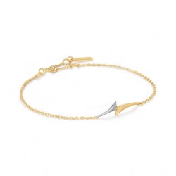Ania Hai Gold Arrow goud op zilveren armband bi color - 26269