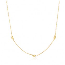 Ania Hai Gold twisted Wave chain Necklace. - 26273