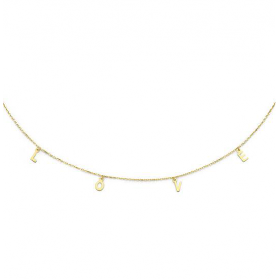 Gouden collier Jackie L.O.V.E. - 26274