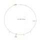 Gouden collier Jackie L.O.V.E. - 26274