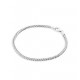 Zilver gerhodineerde Vossestaart armband 19cm - 26277