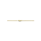 Goud op zilver collier gourmette 4-zijdes geslepen 1,8 mm 3 micron. 60cm - 26287