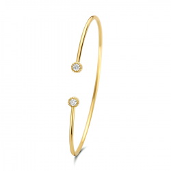 14k geelgouden armband spang 0.19ct h si - 26331