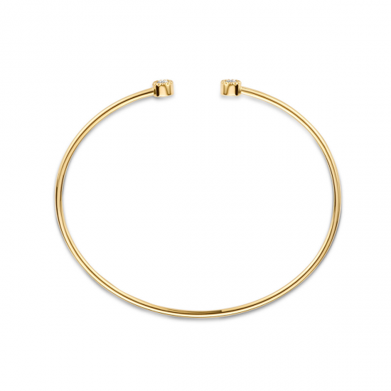 14k geelgouden armband spang 0.19ct h si - 26331