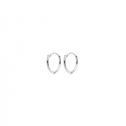 Zilveren oorringen 1,3 mm ronde buis - 26355