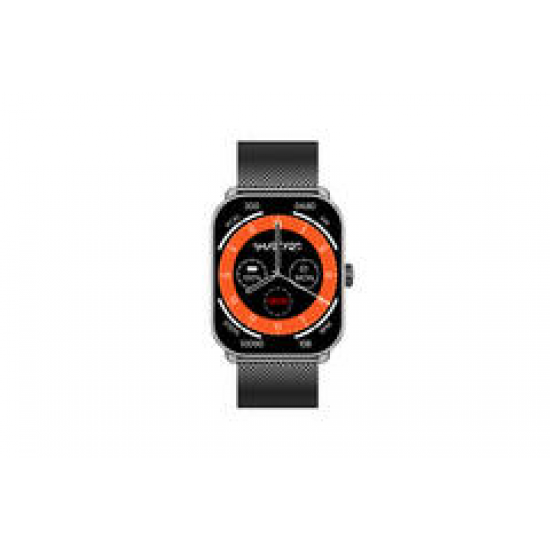 Smartwatch SW070 - Ø46 - ZWART, Milanese band. - 26358