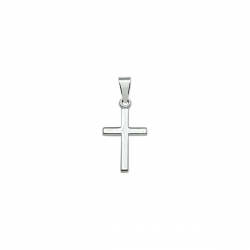 Zilveren hanger, Kruis. - 26363