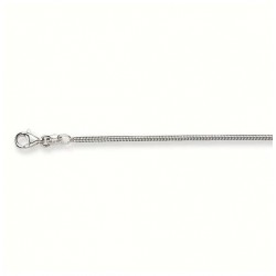 Gourmetcollier, zilver, lengte 42cm - 26364