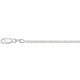 Zilveren collier gourmette 4-zijdes geslepen 2,1mm 50cm lang. - 26370