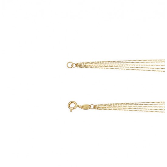 Waterfall collier 14karaat goud. - 26374