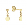 Dangling Disc Studs - 14 karaat goud - 26375