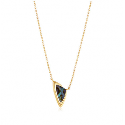 Arrow Abalone Pendant collier - Gold plated Lengte 45-50cm - 26376
