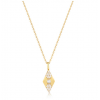Ania Hai Gold Pearl Geometric Pendant Ketting - Gold Plated - 26384