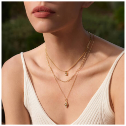Ania Hai Gold Pearl Geometric Pendant Ketting - Gold Plated - 26384