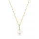 Ania Hai Gold Gemstone Pearl Drop Pendant Ketting - Gold Plated - 26385