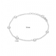 Glow zilveren schakelarmband met champagne kleurige steentjes. - 26398