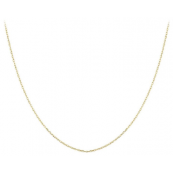 Zilveren ankerketting 60cm, 14krt goud. lengte 60cm - 26430