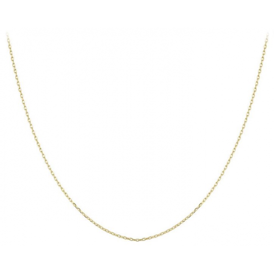 Zilveren ankerketting 60cm, 14krt goud. lengte 60cm - 26430