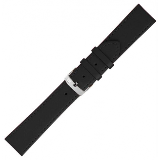 Morellato horlogeband Sprint Glad gestikt Zwart EC 19 - 26549