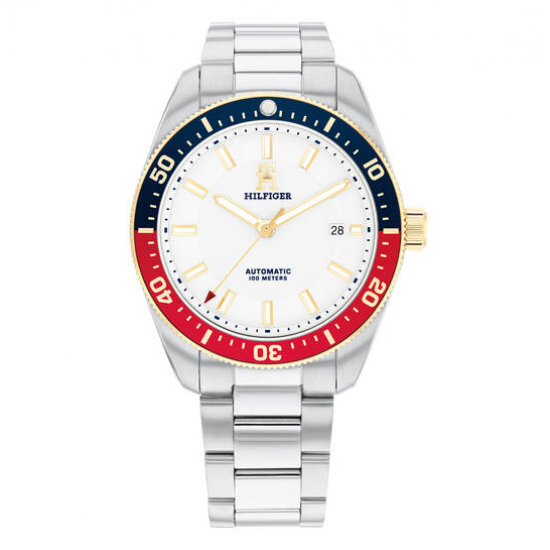 Tommy Hilfiger TH1710551 Herenhorloge Automaat, zilverkleurig - 26558