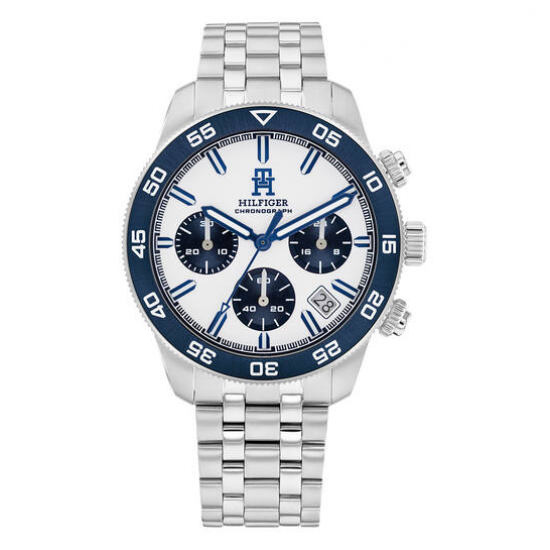 Tommy Hilfiger herenhorloge, TH85 CHRONOGRAPH - Ø41 - Zilverkleurig - 26565