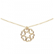 Gouden collier 14krt, Glow Ster met hartjes. - 26566