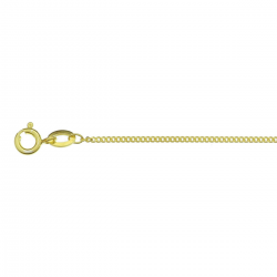 Zilveren gourmette collier, schakelbreedte 1,2mm - 26603