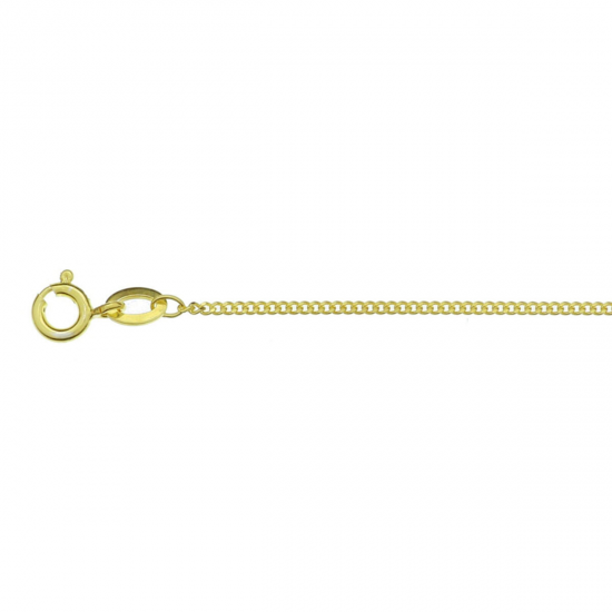 Zilveren gourmette collier, schakelbreedte 1,2mm - 26603