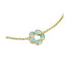 Jorge Revilla goud op zilveren collier met amazonite, uit de Morning collectie. - 26620