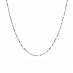 Zilver gerhodineerd ketting van Jorge Revilla. lengte 45cm. - 26625