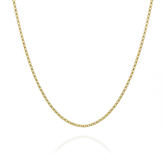 Zilver vergulde ketting van Jorge Revilla. lengte is 45cm - 26628