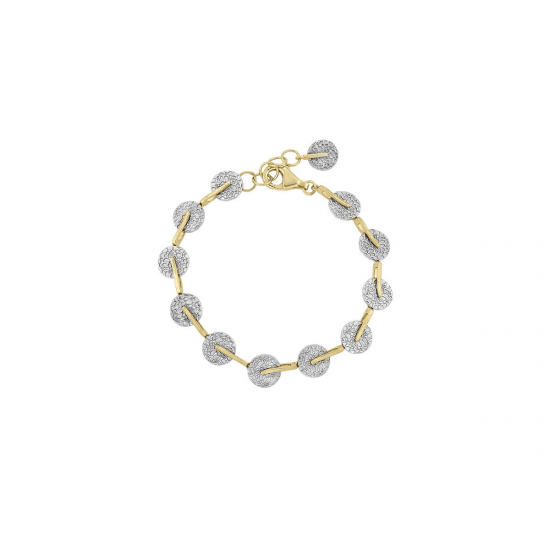 Jorge Revilla KYMBAL Zilveren Armband. 18k Verguld. - 26633